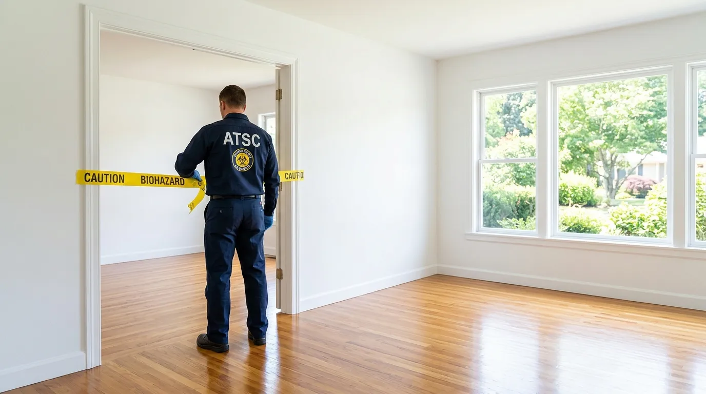 Certified biohazard cleanup crew performing Trauma Scene Cleanup in Skiatook